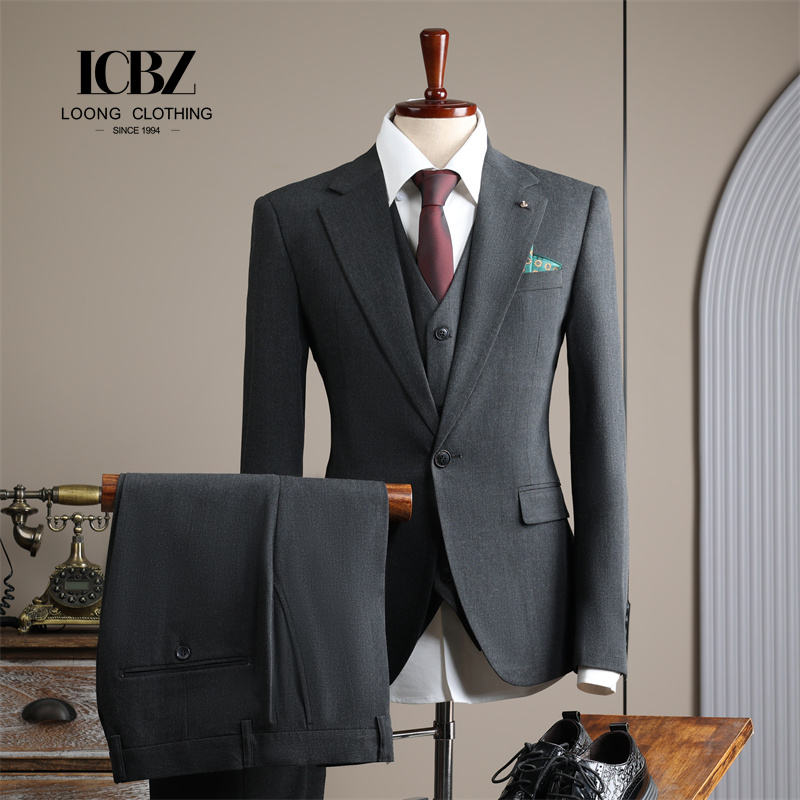 High-end Men's Suits Formal Attire Sophisticated Slim-fit