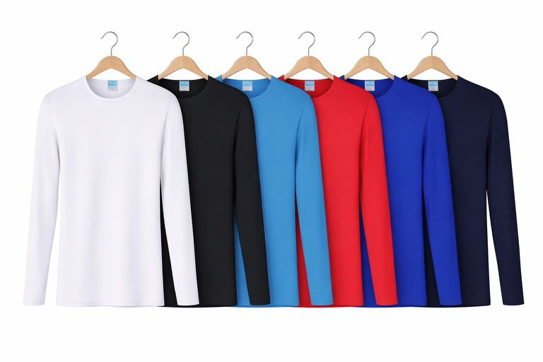 A pack of 6 T-shirts ( White, Black, Blue, Red, Navy, Light Blue) $35